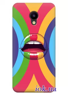 Чехол для Meizu M5s - Цветные губы