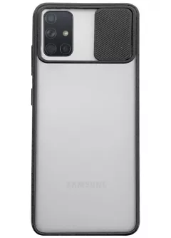 Чехол Camshield mate TPU со шторкой для камеры для Samsung Galaxy A71, Черный