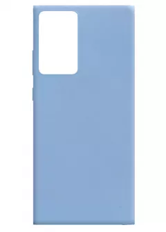 Силиконовый чехол Candy для Samsung Galaxy Note 20 Ultra, Голубой / Lilac Blue