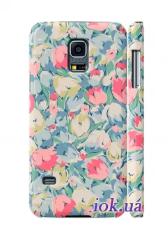 Чехол для Galaxy S5 Mini - Поле цветов