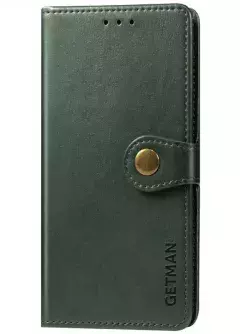 Кожаный чехол книжка GETMAN Gallant (PU) для Xiaomi Mi 11, Зеленый