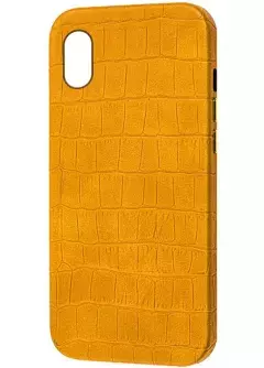 Кожаный чехол Croco Leather для Apple iPhone XS || Apple iPhone X