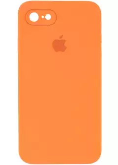 Чехол Silicone Case Square Full Camera Protective (AA) для Apple iPhone 6 / 6S || , Оранжевый / Papaya