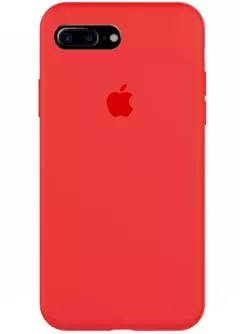 Чехол Silicone Case Full Protective (AA) для Apple iPhone 8 plus || Apple iPhone 7 plus, Красный / Red