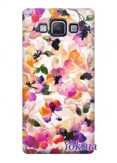 Чехол для Galaxy A3 - Акварельные цветы
