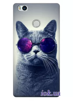 Чехол для Xiaomi Mi4s - Кот в космических очках