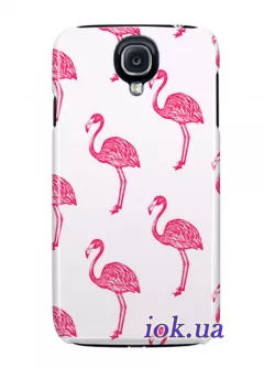 Чехол для Galaxy S4 Black Edition - Фламинго
