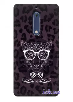 Чехол для Nokia 5 - Стильный леопард