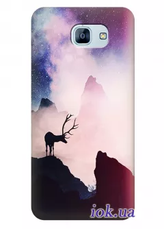 Чехол для Galaxy A8 2016 - Ночные горы