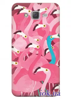 Чехол для Galaxy J5 - Flamingo