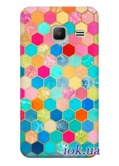 Чехол для Galaxy J1 Mini - Honeycombs