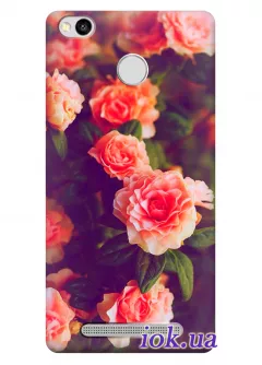 Чехол для Xiaomi Redmi 3 Pro - Куст роз