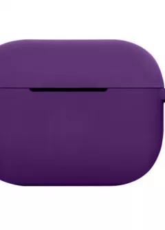 Силиконовый футляр New с карабином для наушников Airpods Pro, Фиолетовый / Grape