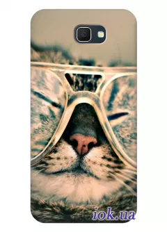 Чехол для Galaxy J5 Prime - Кот в очках