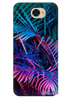 Чехол для Huawei Y7 - Тропические листья