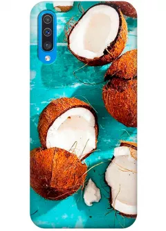 Чехол для Galaxy A50 - Кокосы