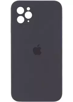 Чехол Silicone Case Square Full Camera Protective (AA) для Apple iPhone 11 Pro Max (6.5"), Серый / Dark Gray