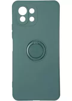 Gelius Ring Holder Case for Xiaomi Mi 11 Lite Dark Green