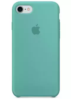 Чехол Silicone case (AAA) для Apple iPhone 8 || Apple iPhone 7, Бирюзовый / Ice Blue
