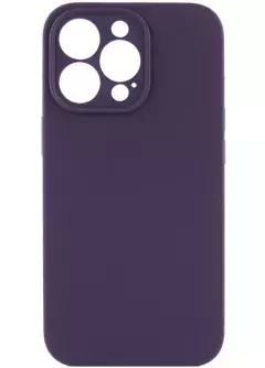 Чехол Silicone Case Full Camera Protective (AA) NO LOGO для Apple iPhone 13 Pro (6.1"), Фиолетовый / Elderberry