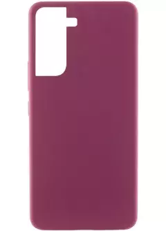 Чехол Silicone Cover Lakshmi (AAA) для Samsung Galaxy S21 FE, Бордовый / Plum