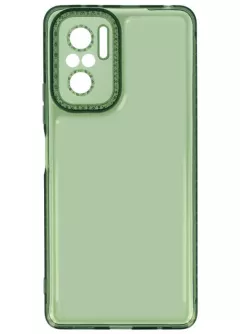 Чехол TPU Starfall Clear для Xiaomi Redmi Note 10 / Note 10s, Зеленый