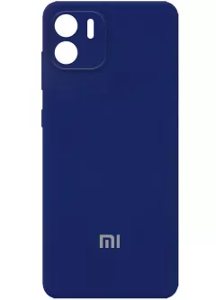 Чехол Silicone Cover Full Camera (AA) для Xiaomi Redmi A1 / A2, Темно-синий / Midnight blue