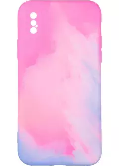 Watercolor Case for iPhone X Pink