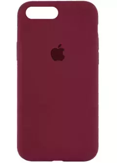 Чехол Silicone Case Full Protective (AA) для Apple iPhone 8 plus || Apple iPhone 7 plus, Бордовый / Plum