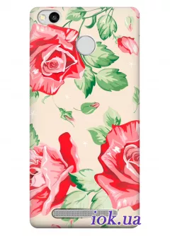 Чехол для Xiaomi Redmi 3 Pro - Красивые розы