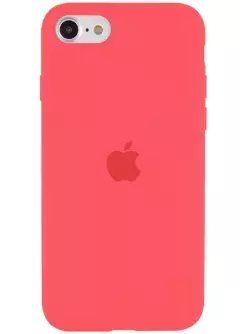 Чехол Silicone Case Full Protective (AA) для Apple iPhone SE (2020), Арбузный / Watermelon red
