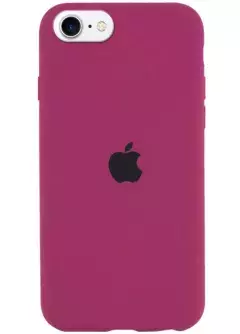 Чехол Silicone Case Full Protective (AA) для Apple iPhone SE (2020), Бордовый / Maroon
