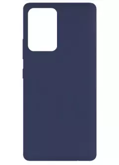 Чехол Silicone Cover Full without Logo (A) для Samsung Galaxy A72 4G / A72 5G, Синий / Midnight blue