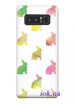 Чехол для Galaxy Note 8 - Цветные силуэты