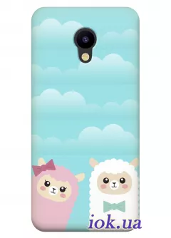 Чехол для Meizu M5 - Милые овечки