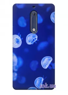 Чехол для Nokia 5 - Медузы