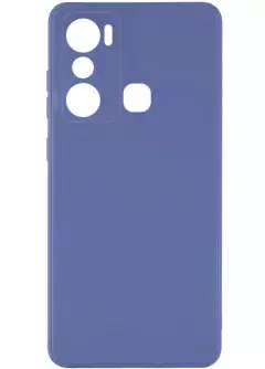 Силиконовый чехол Candy Full Camera для Infinix Hot 20i, Голубой / Mist blue