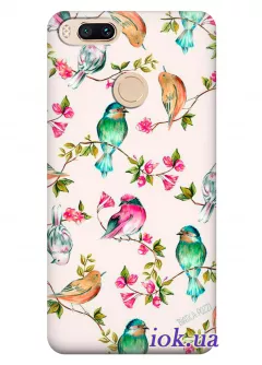 Чехол для Xiaomi Mi A1 - Красочные птицы
