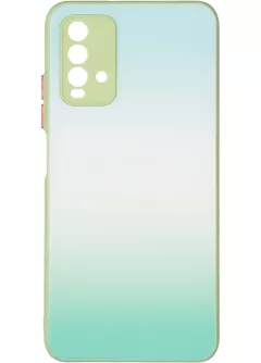 Чехол Glass Rainbow Case для Xiaomi Redmi 9t Mint Mohito