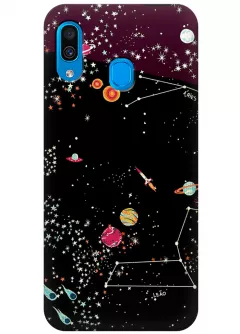 Чехол для Galaxy A30 - Космическое созвездие