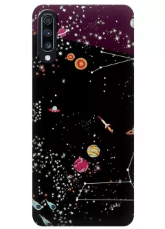 Чехол для Galaxy A70 - Космическое созвездие