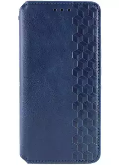Кожаный чехол книжка GETMAN Cubic (PU) для Samsung Galaxy A15 4G/5G, Синий