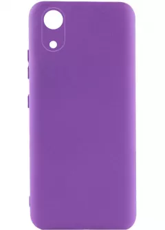 Чехол Silicone Cover Lakshmi Full Camera (A) для Samsung Galaxy A03 Core, Фиолетовый / Purple