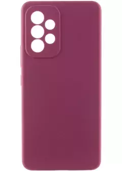 Чехол Silicone Cover Lakshmi Full Camera (AAA) для Samsung Galaxy A73 5G, Бордовый / Plum