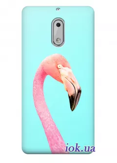 Чехол для Nokia 6 - Фламинго