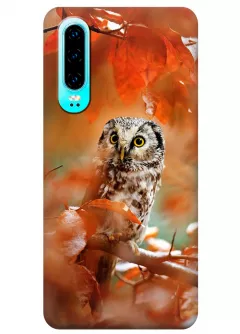 Чехол для Huawei P30 - Осенняя сова