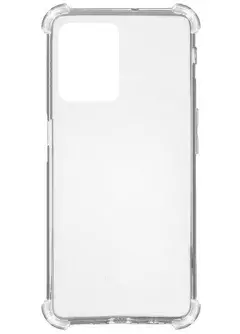 TPU чехол GETMAN Ease logo усиленные углы для Realme C35, Бесцветный (прозрачный)