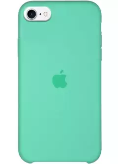 Уценка Чехол Silicone Case (AA) для Apple iPhone SE (2020), Вскрытая упаковка / Зеленый / Spearmint