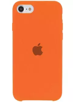 Уценка Чехол Silicone Case (AA) для Apple iPhone SE (2020), Вскрытая упаковка / Оранжевый / Orange