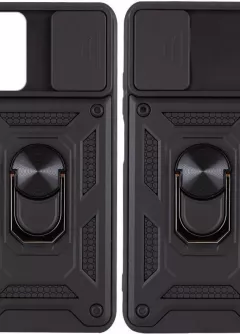 Ударопрочный чехол Camshield Serge Ring for Magnet для Xiaomi Redmi Note 10 Pro 5G, Черный